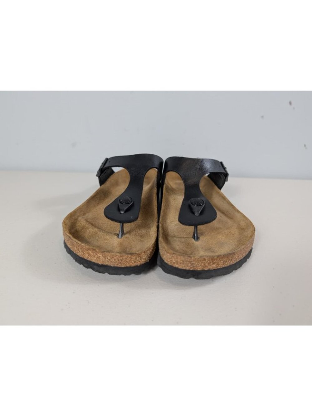 Birkenstock Gizeh thong sandals in black women's size 9 - Picture 2 of 12
